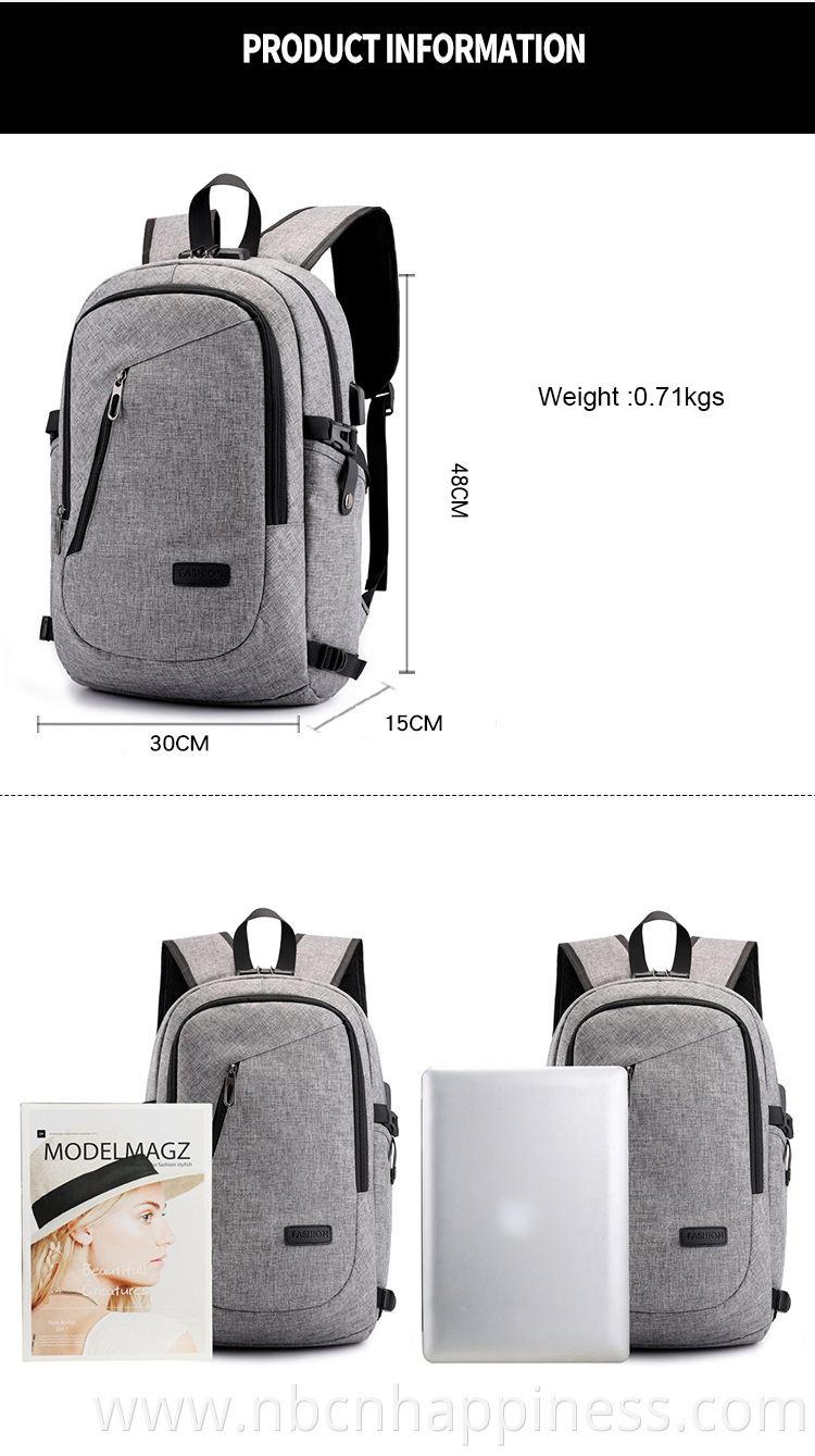 Custom Travel Hipster School Bag With USB Charger Funny Boys Girl Other Casual Young Sports Anti-Theft Business Laptop Backpack